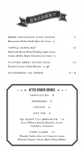 TMH Dessert October 2025